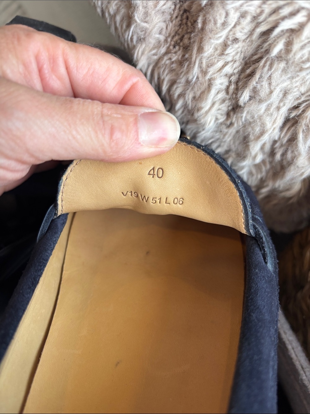 Sacoor Brother’s Navy Suede Bow Moccasin Loafers - Picture 7 of 7